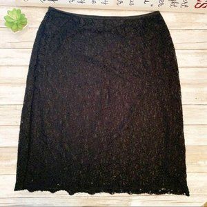 Jaclyn Smith Women's Black Lace Skirt Small